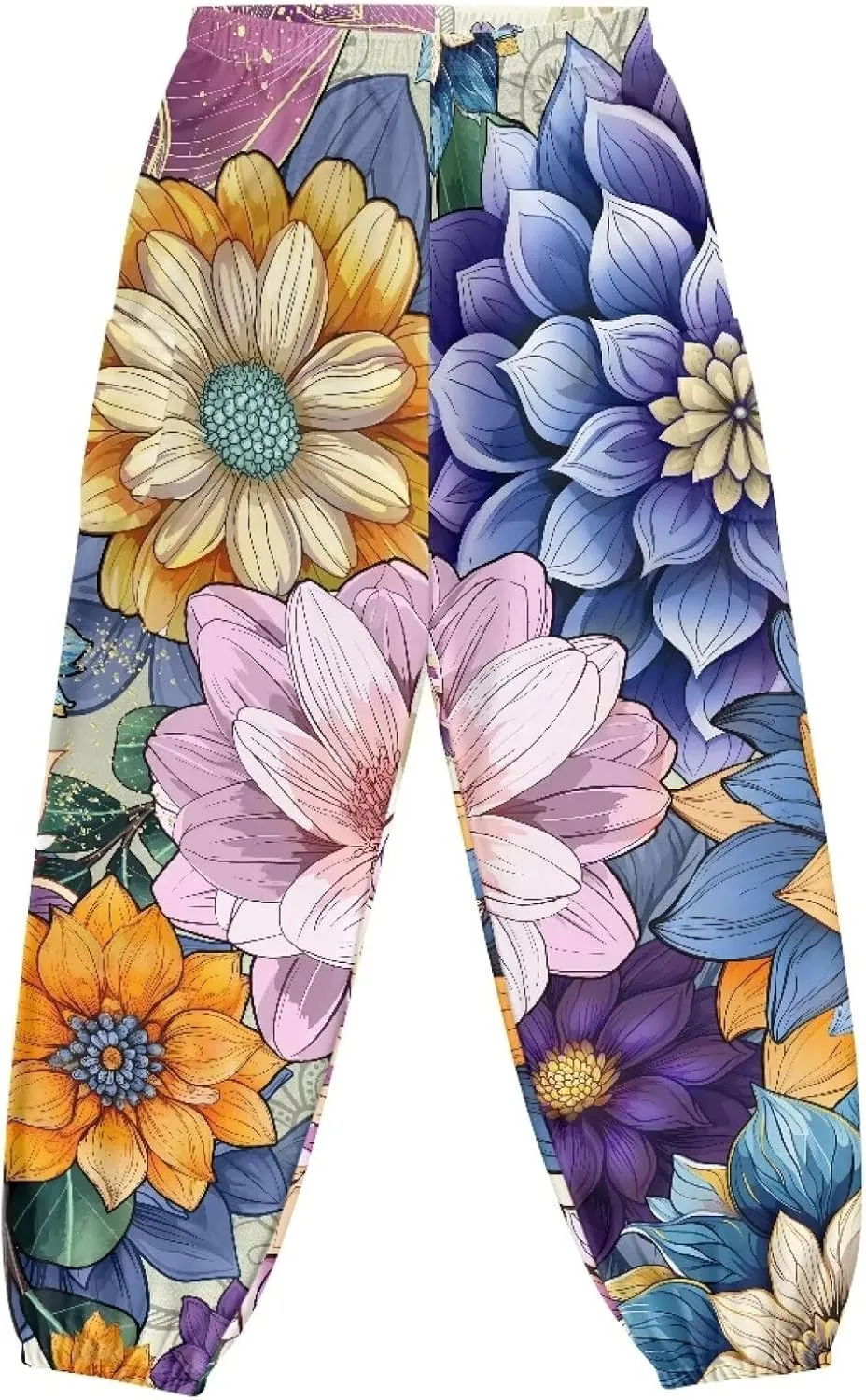 AFPANQZ Woman Bohemian Pants for Summer Gym Yoga Sport Plus Size Workout Sweatpant with Pocket S-4XL
