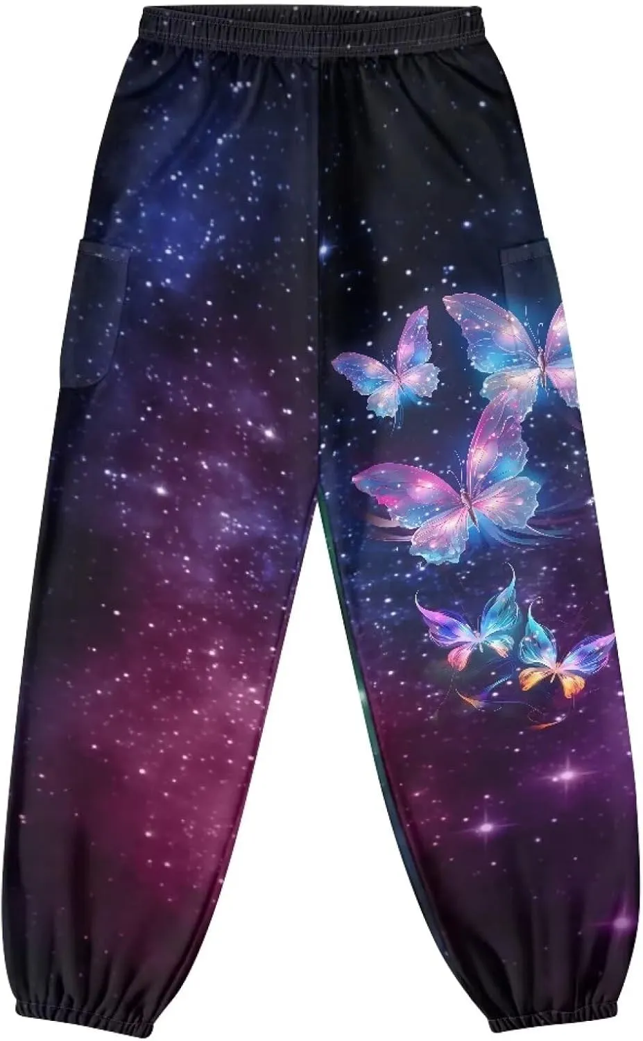 AFPANQZ Woman Bohemian Pants for Summer Gym Yoga Sport Plus Size Workout Sweatpant with Pocket S-4XL