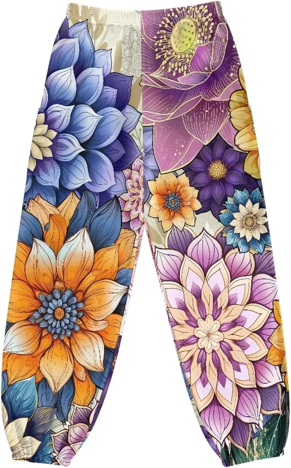 AFPANQZ Woman Bohemian Pants for Summer Gym Yoga Sport Plus Size Workout Sweatpant with Pocket S-4XL