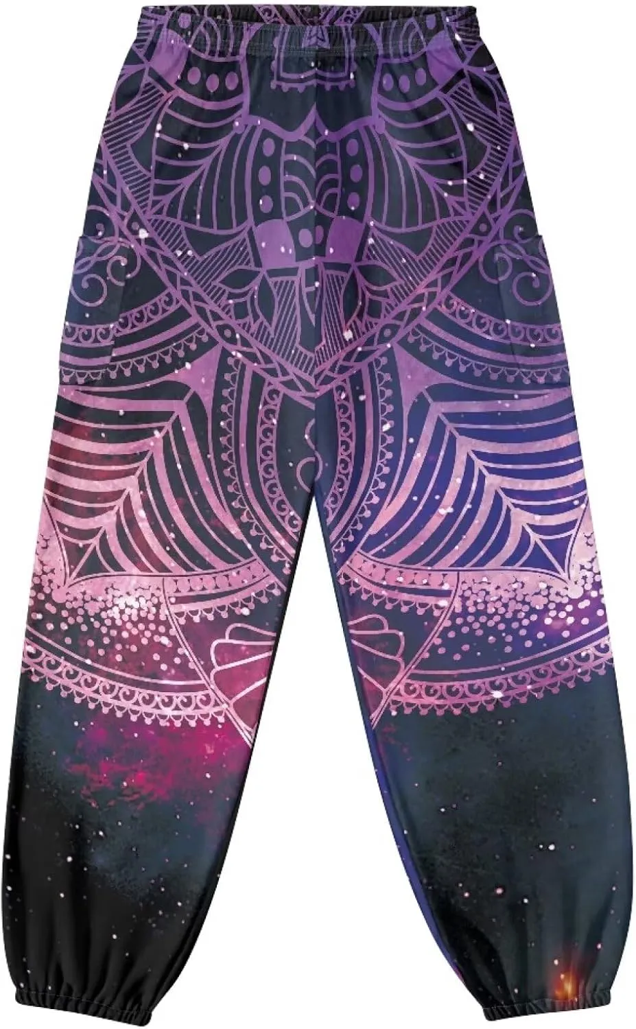 AFPANQZ Woman Bohemian Pants for Summer Gym Yoga Sport Plus Size Workout Sweatpant with Pocket S-4XL