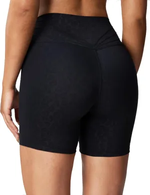 Aoxjox Trinity Workout Biker Shorts for Women Tummy Control High Waisted Exercise Athletic Gym Running Yoga Short 6"