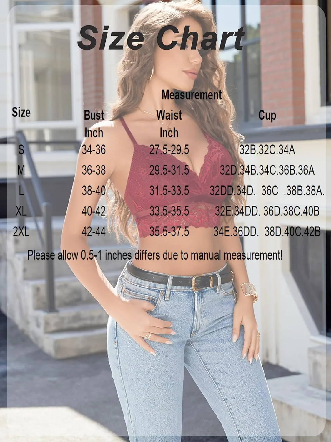 Avidlove Bralette for Women Wireless Lace Bra V Neck Racerback Cami Tank Y2k Camisoles Adjustable Crop Top