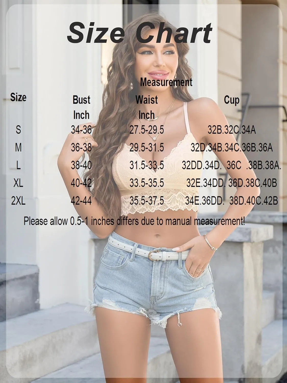 Avidlove Bralette for Women Wireless Lace Bra V Neck Racerback Cami Tank Y2k Camisoles Adjustable Crop Top