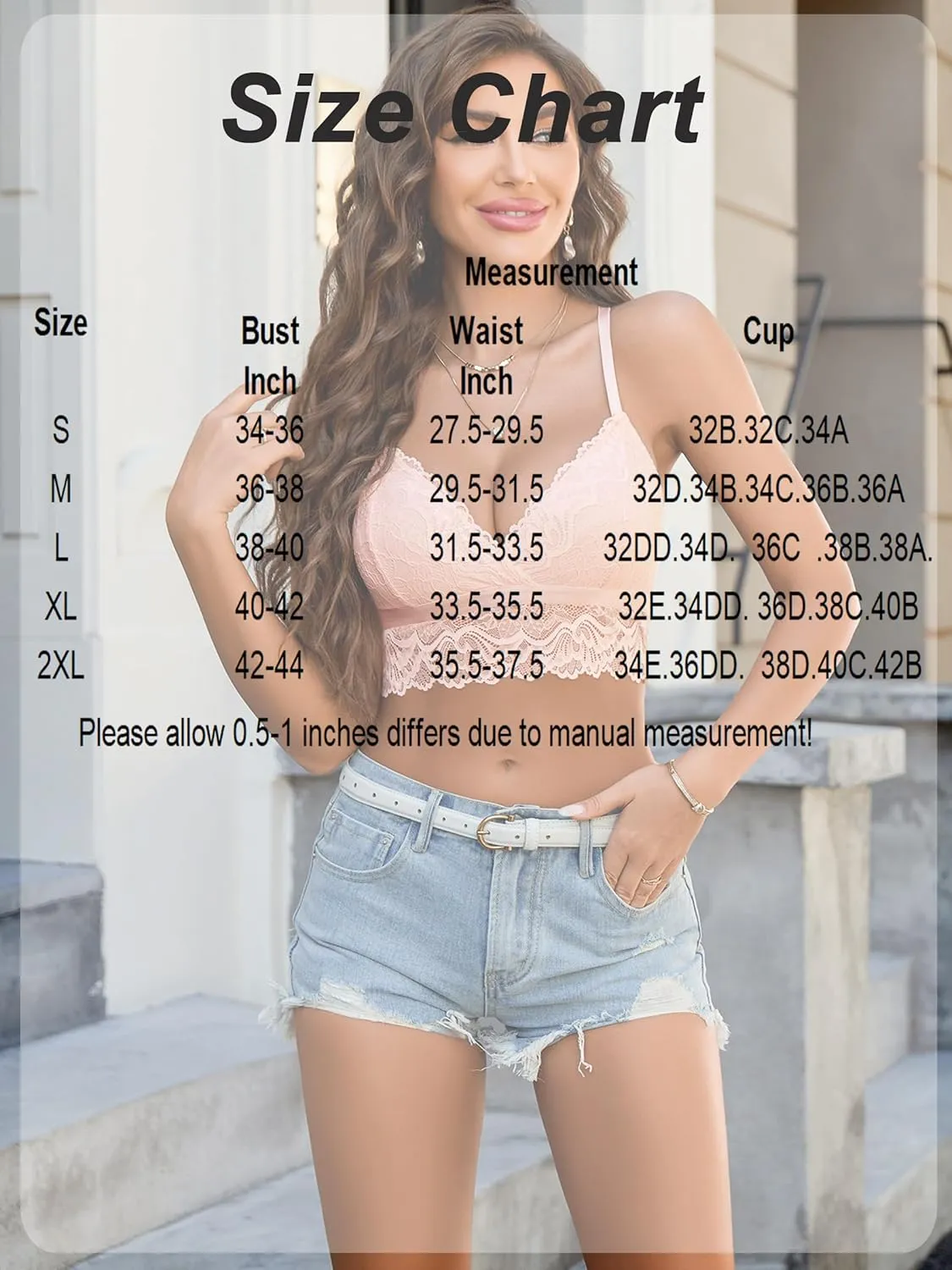 Avidlove Bralette for Women Wireless Lace Bra V Neck Racerback Cami Tank Y2k Camisoles Adjustable Crop Top
