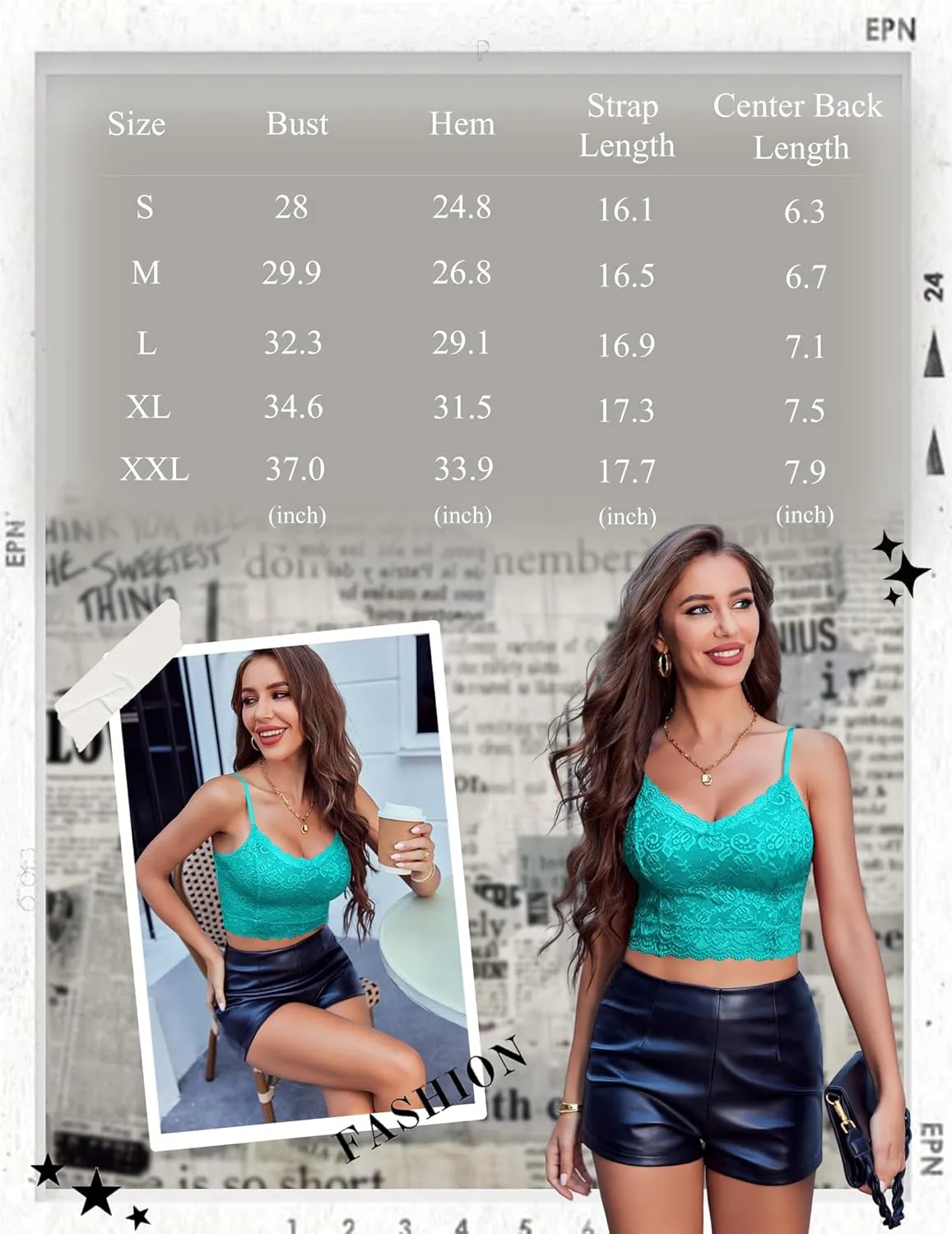 Avidlove Lace Bralette for Women Spaghetti Strap Tank Top V Neck Slim Basic Camisoles