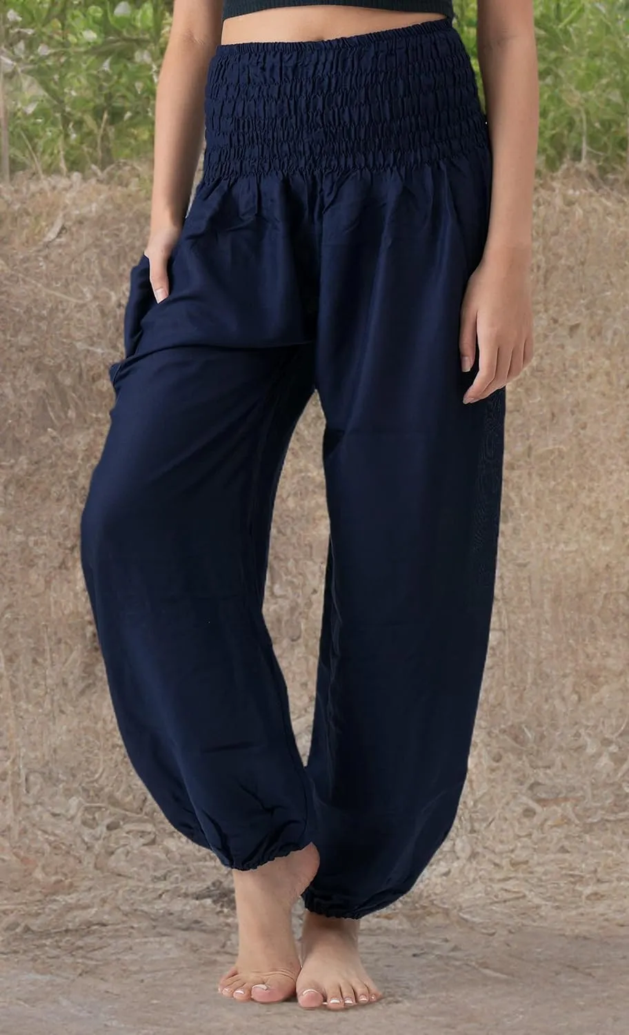 B BANGKOK PANTS Harem Pants Women Yoga Boho Clothes with Pockets