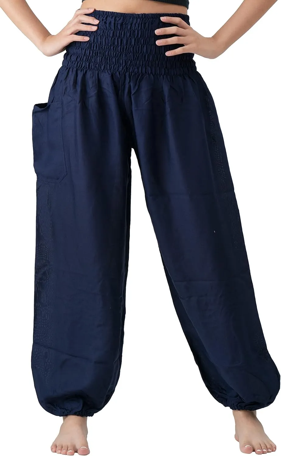 B BANGKOK PANTS Harem Pants Women Yoga Boho Clothes with Pockets