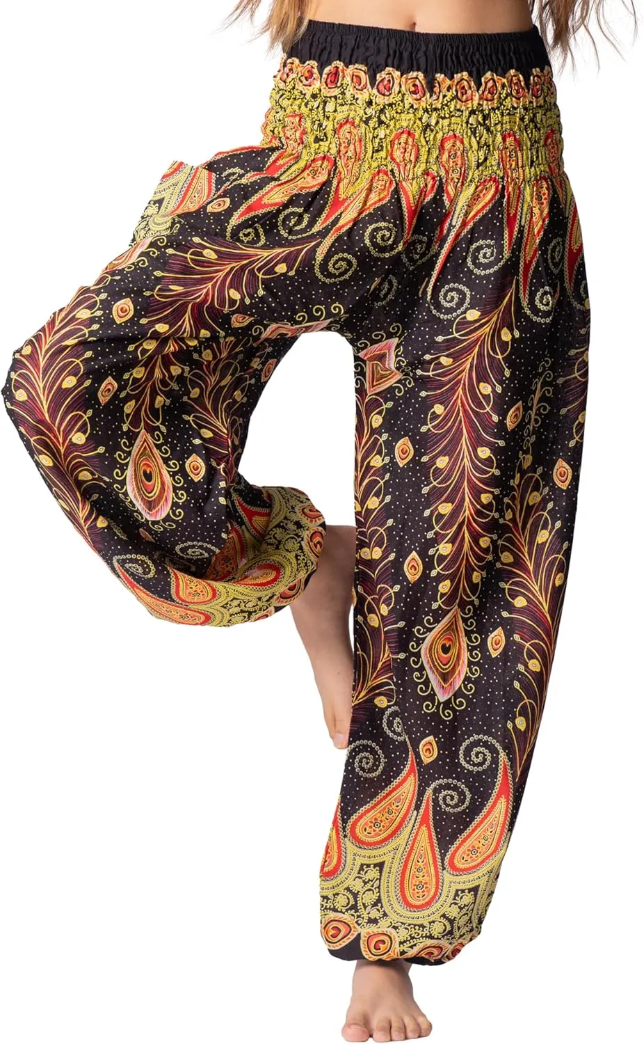 B BANGKOK PANTS Harem Pants Women Yoga Boho Clothes with Pockets