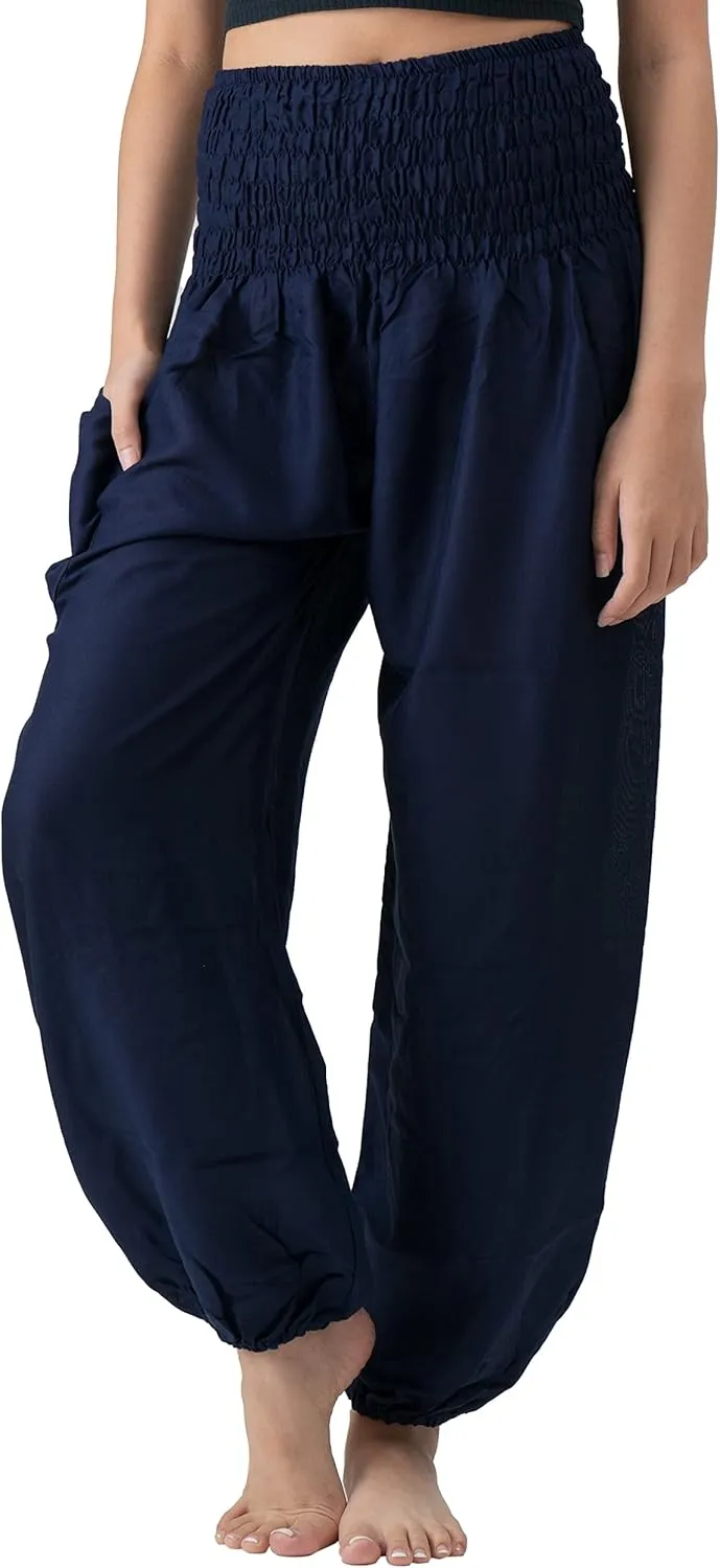 B BANGKOK PANTS Harem Pants Women Yoga Boho Clothes with Pockets