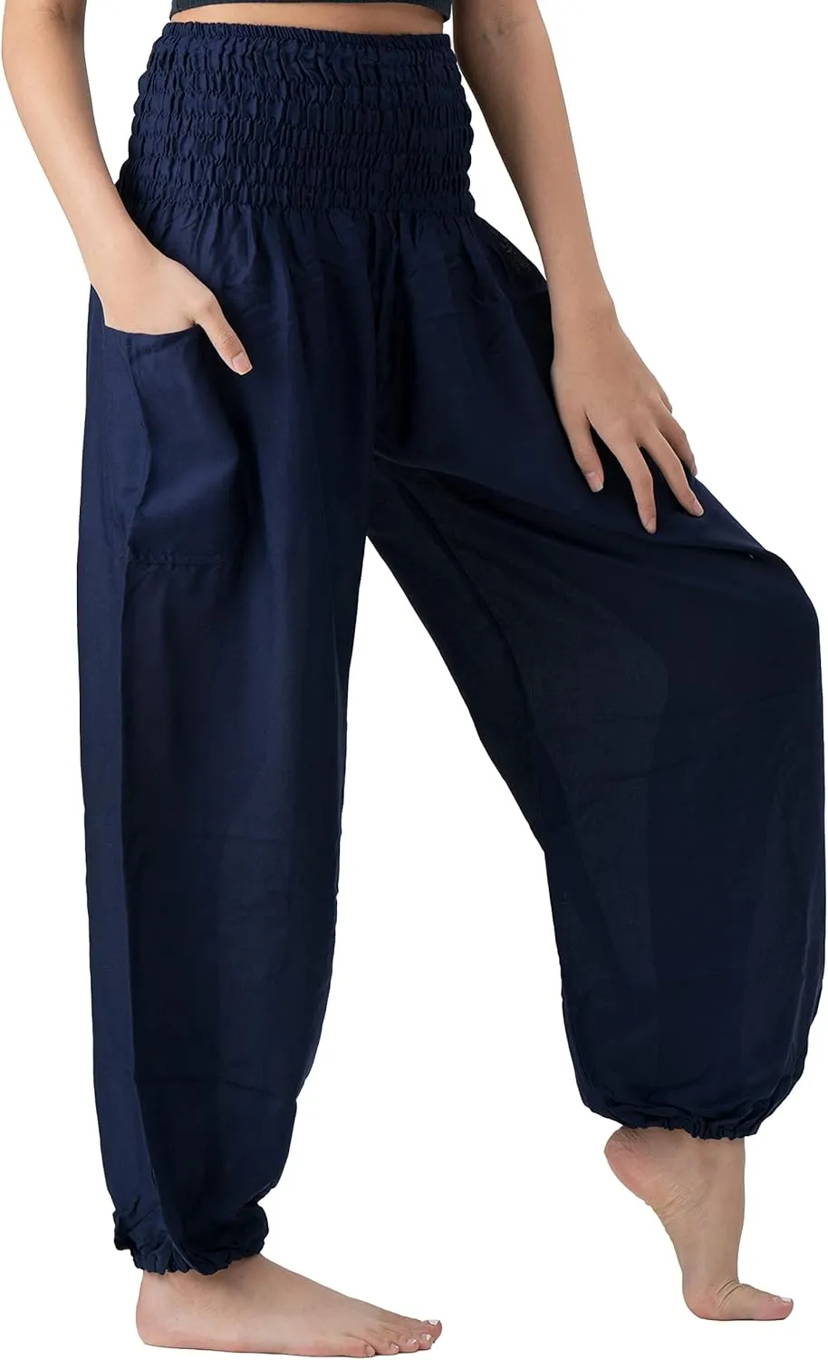 B BANGKOK PANTS Harem Pants Women Yoga Boho Clothes with Pockets