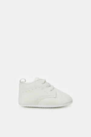Baby White Pram Shoes