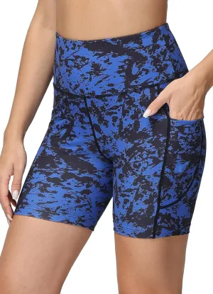 baleaf Women's 6"/8" High Waisted Biker Shorts with Pockets for Gym Workout Yoga Running Athletic