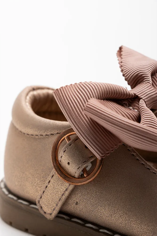 Bow Shoe Dusty Pink