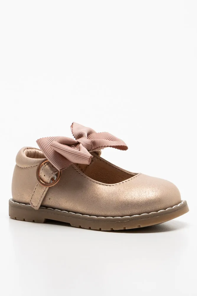 Bow Shoe Dusty Pink