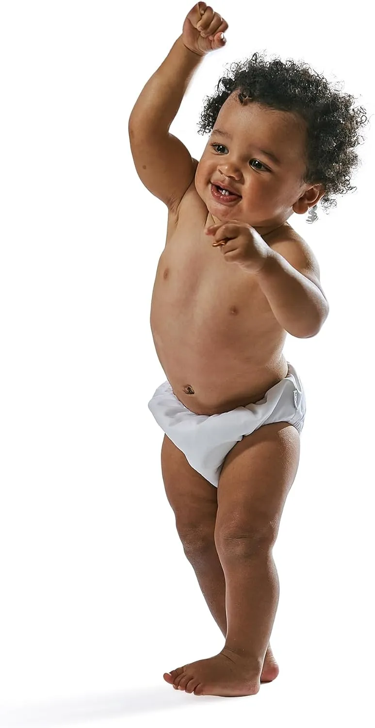 Boys' Reusable Pull-up Swim Diaper, Aqua Simple Dino, 3T
