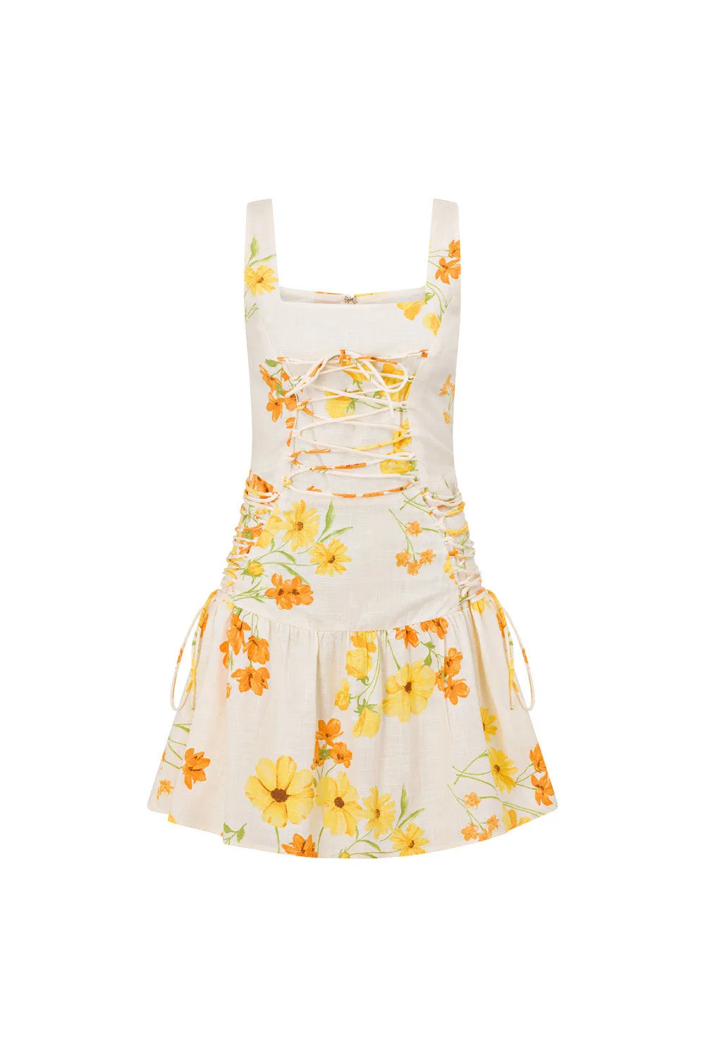 Brea Lace Up Dress