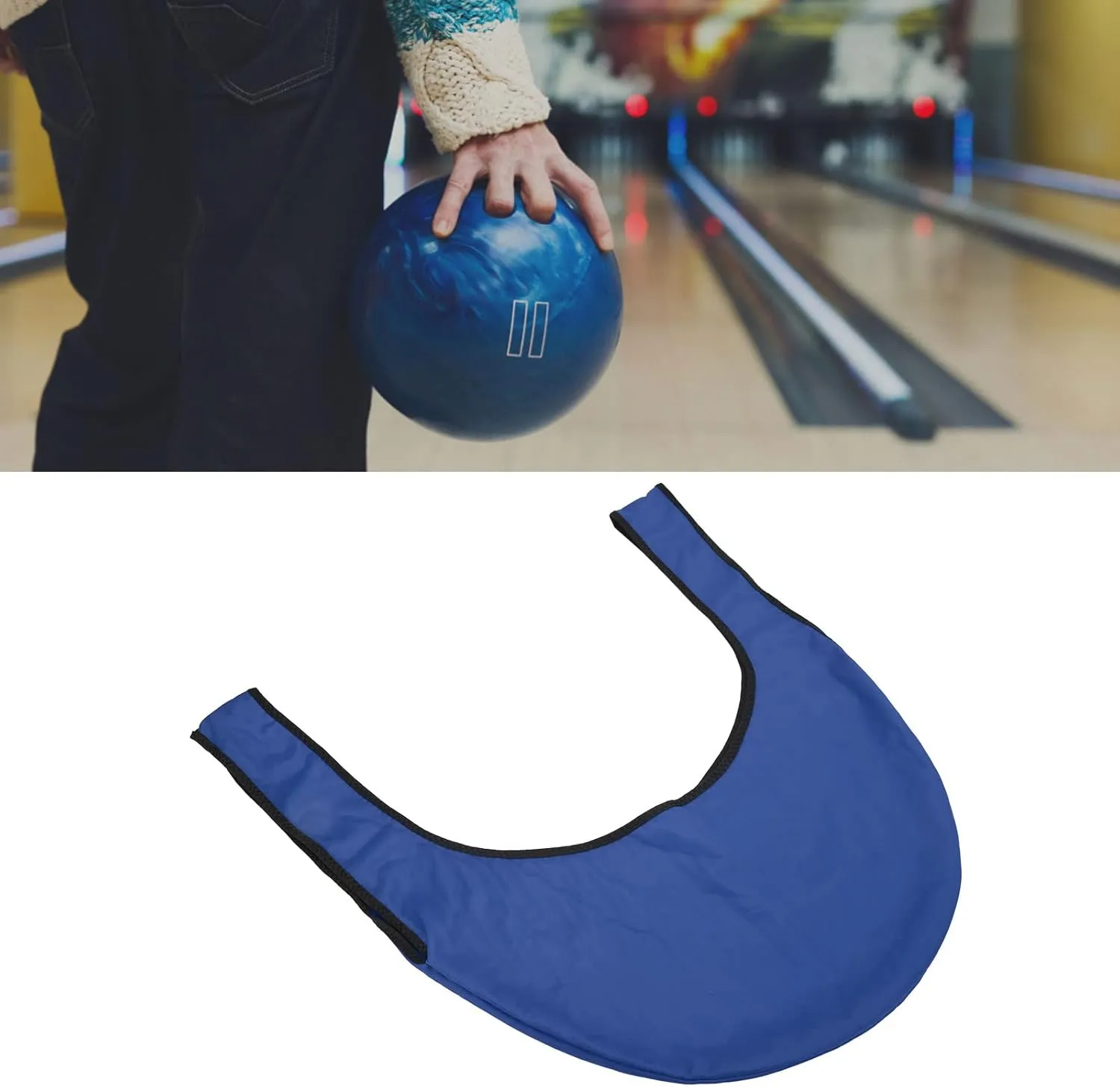 CHICIRIS Portable Bowling Sling Effective 60cm Long Rocker Bowling Outdoor Sport Protective Effect