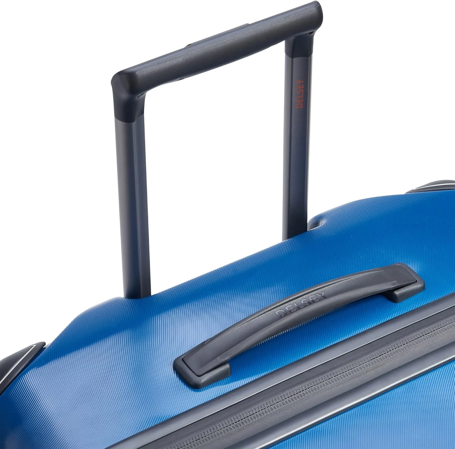 DELSEY PARIS Cactus Hardside Luggage with Spinner Wheels, White/Blue, Checked-Large 28 Inch