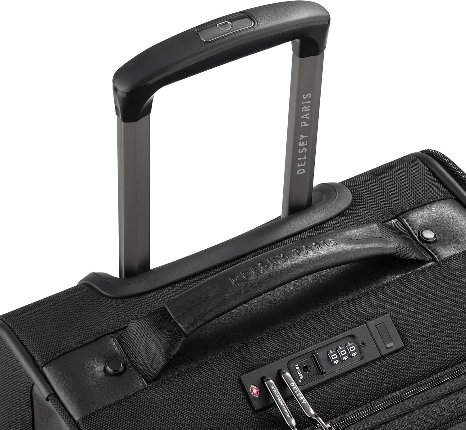 DELSEY Paris Wagram Softside Expandable Luggage with Spinner Wheels, Black, Carry On 20 Inch