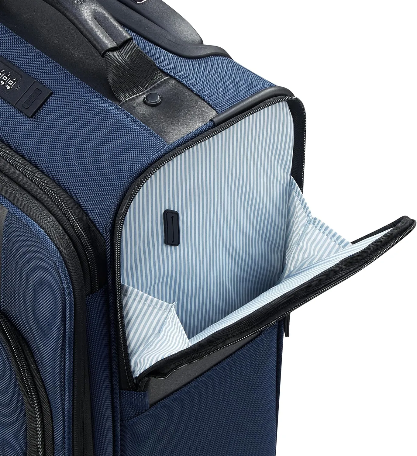 DELSEY Paris Wagram Softside Expandable Luggage with Spinner Wheels, Navy, Carry On 20 Inch