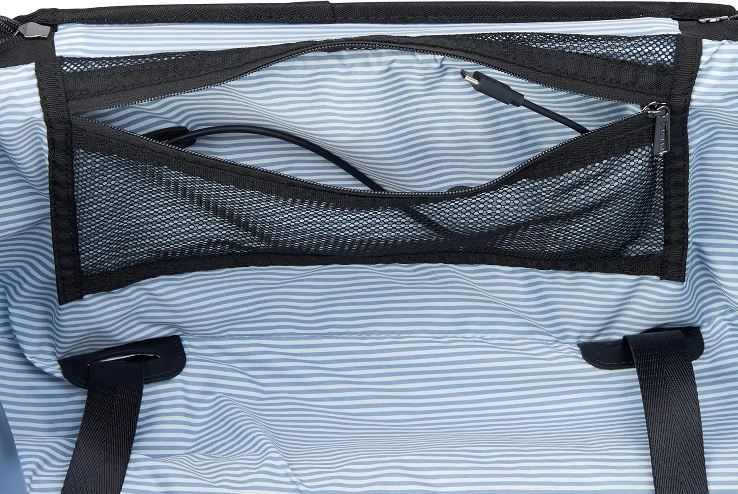 DELSEY Paris Wagram Softside Expandable Luggage with Spinner Wheels, Navy, Carry On 20 Inch