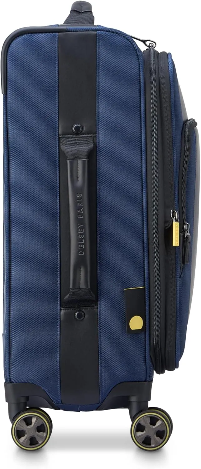 DELSEY Paris Wagram Softside Expandable Luggage with Spinner Wheels, Navy, Carry On 20 Inch
