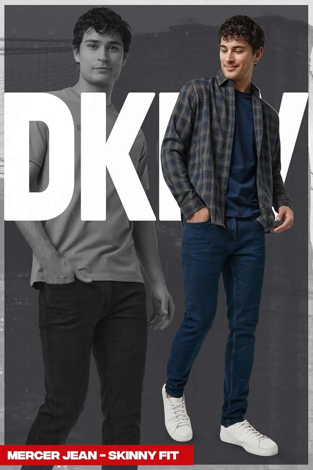 DKNY Mens Skinny Jeans for Men - Stretch Denim Classic 5 Pocket Men's Skinny Jeans | Stretch Fit Denim for Men