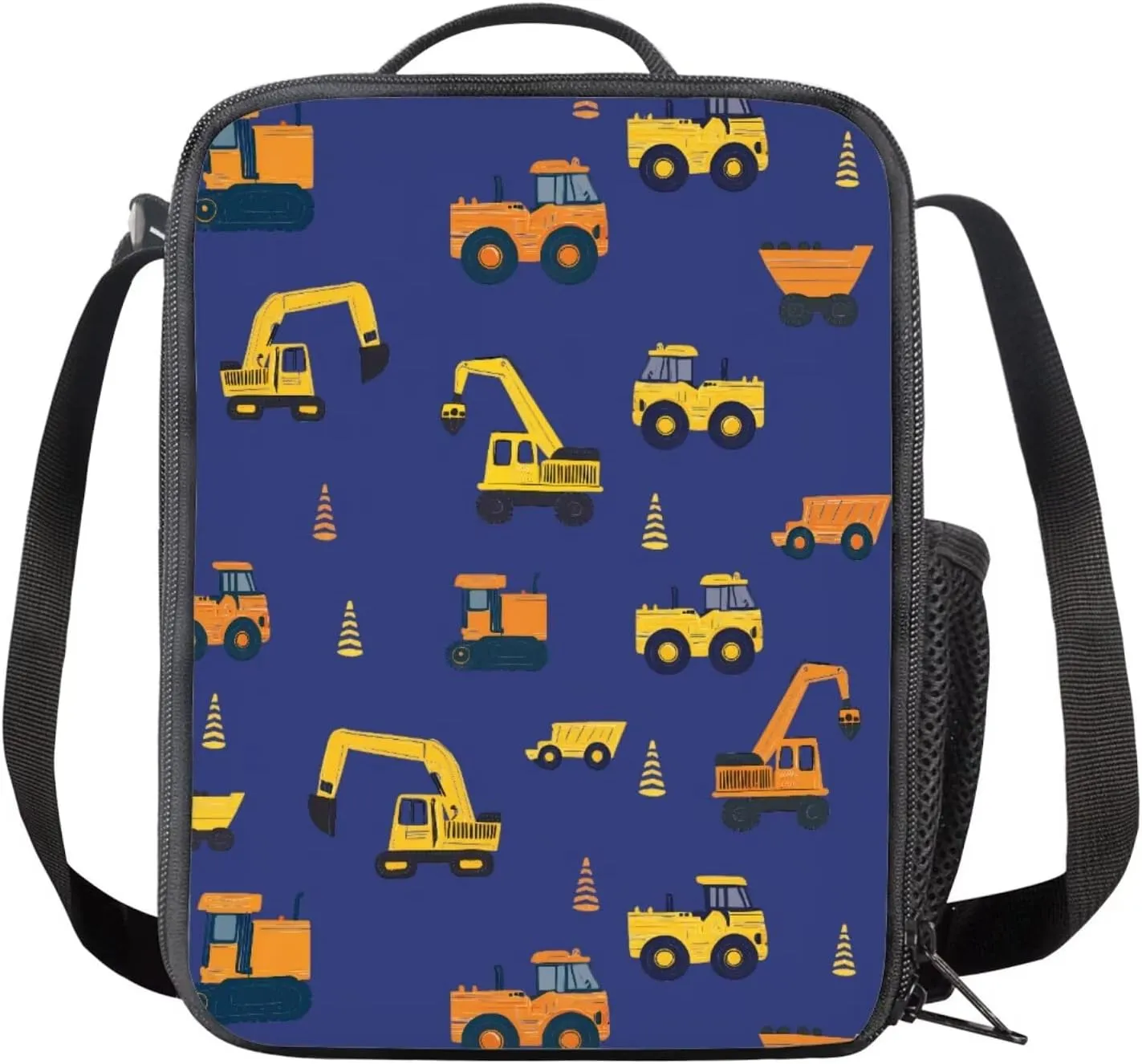 doginthehole Cute Cartoon Digger Backpack for Kids Lightweight Boys School Backpack with Lunch Bag 3pcs 15inch Boys Bookbag Age 4-6 for Elementary School Preschool Kids Knapsack Rucksack