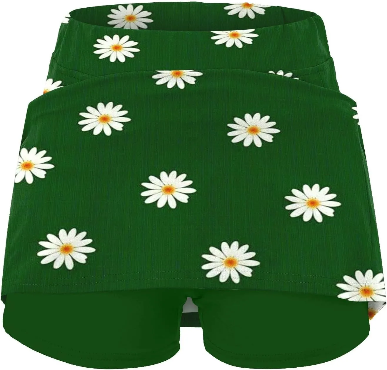 Elastic Yoga Culottes for Women Solid Color Athletic Shorts Lightweight High Waist Skinny Floral Print Joggers 2024