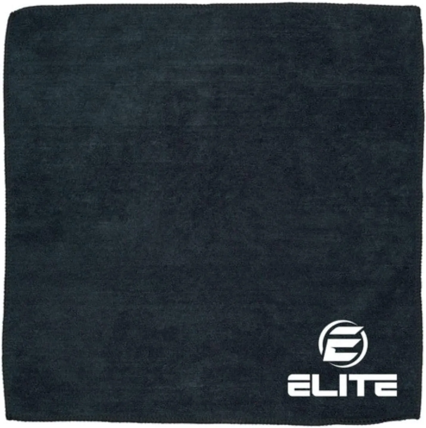 ELITE Microfiber Bowling Ball Towel | Bowling Towel to Wipe Off Balls | Black Cleaning Towel to Remove Oil, Dirt, and Debris | Long-Lasting and Absorbent | 16 x 16