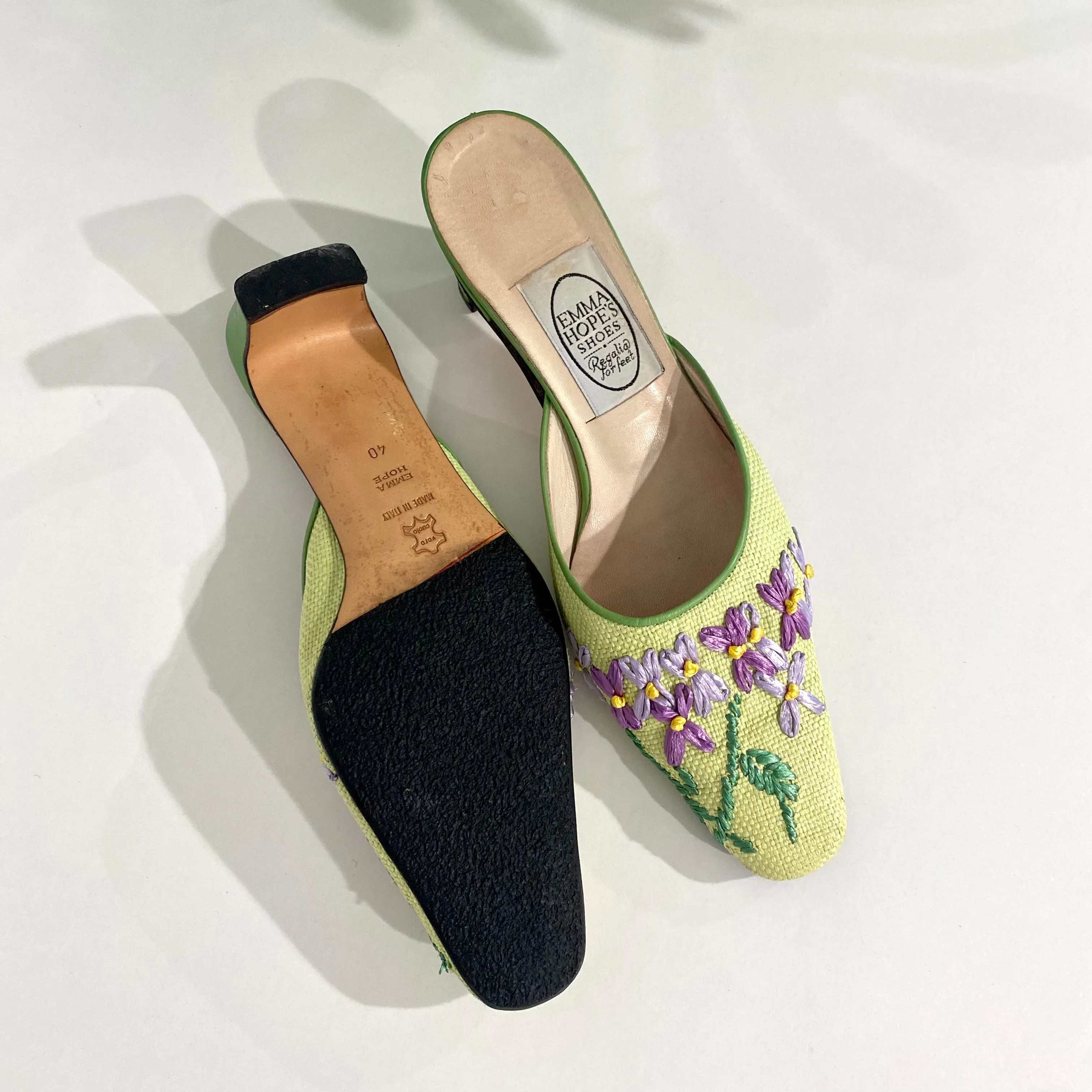 Emma Hope Needlepoint Mules