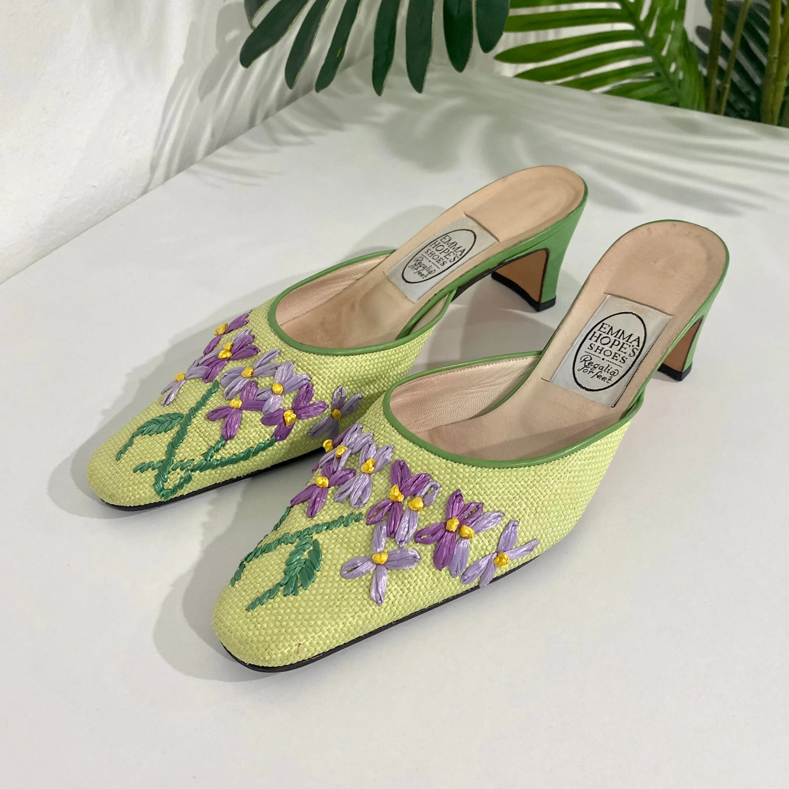 Emma Hope Needlepoint Mules