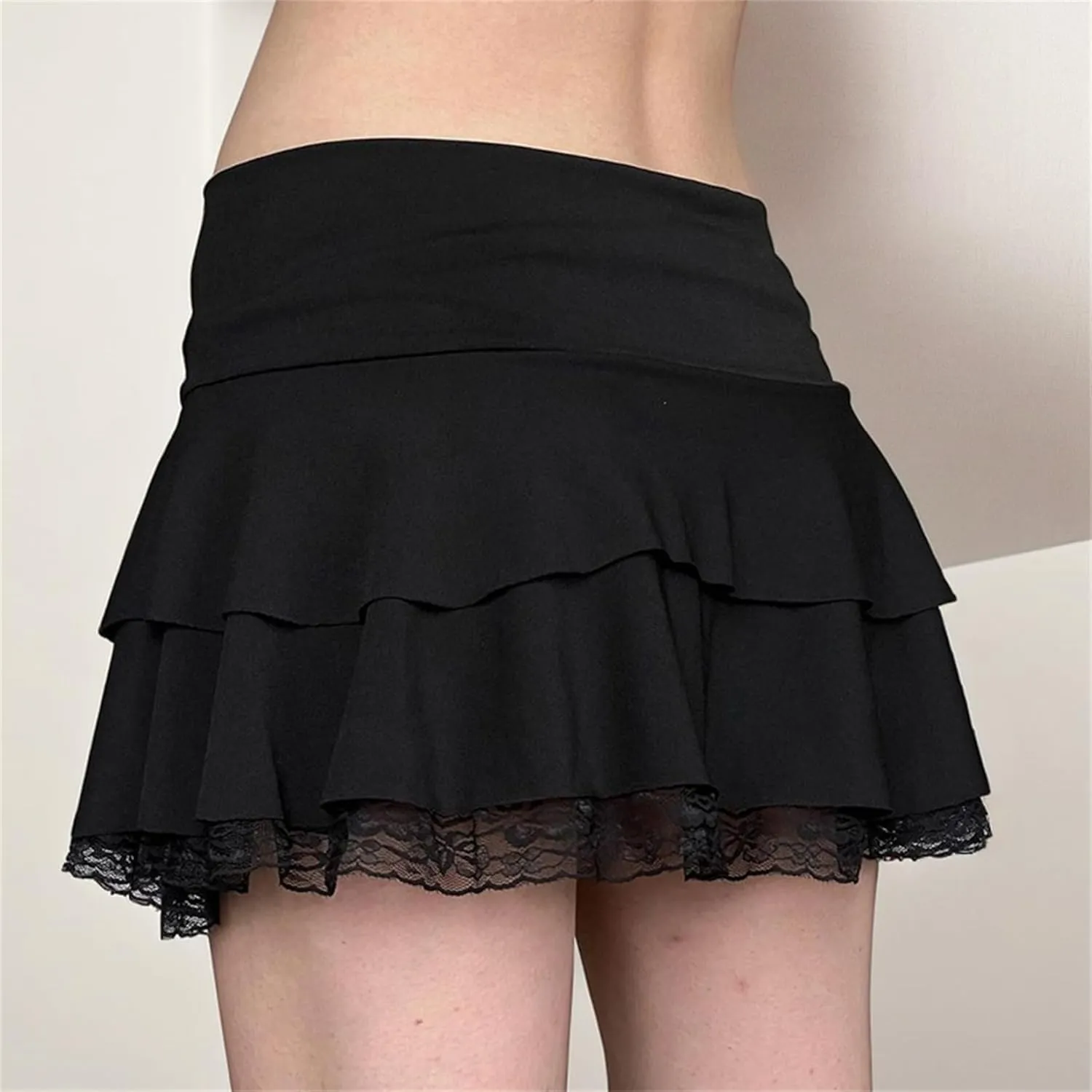 Fairy Grunge Skirt for Women Punk Y2k Goth Emo Rave Harajuku Festival