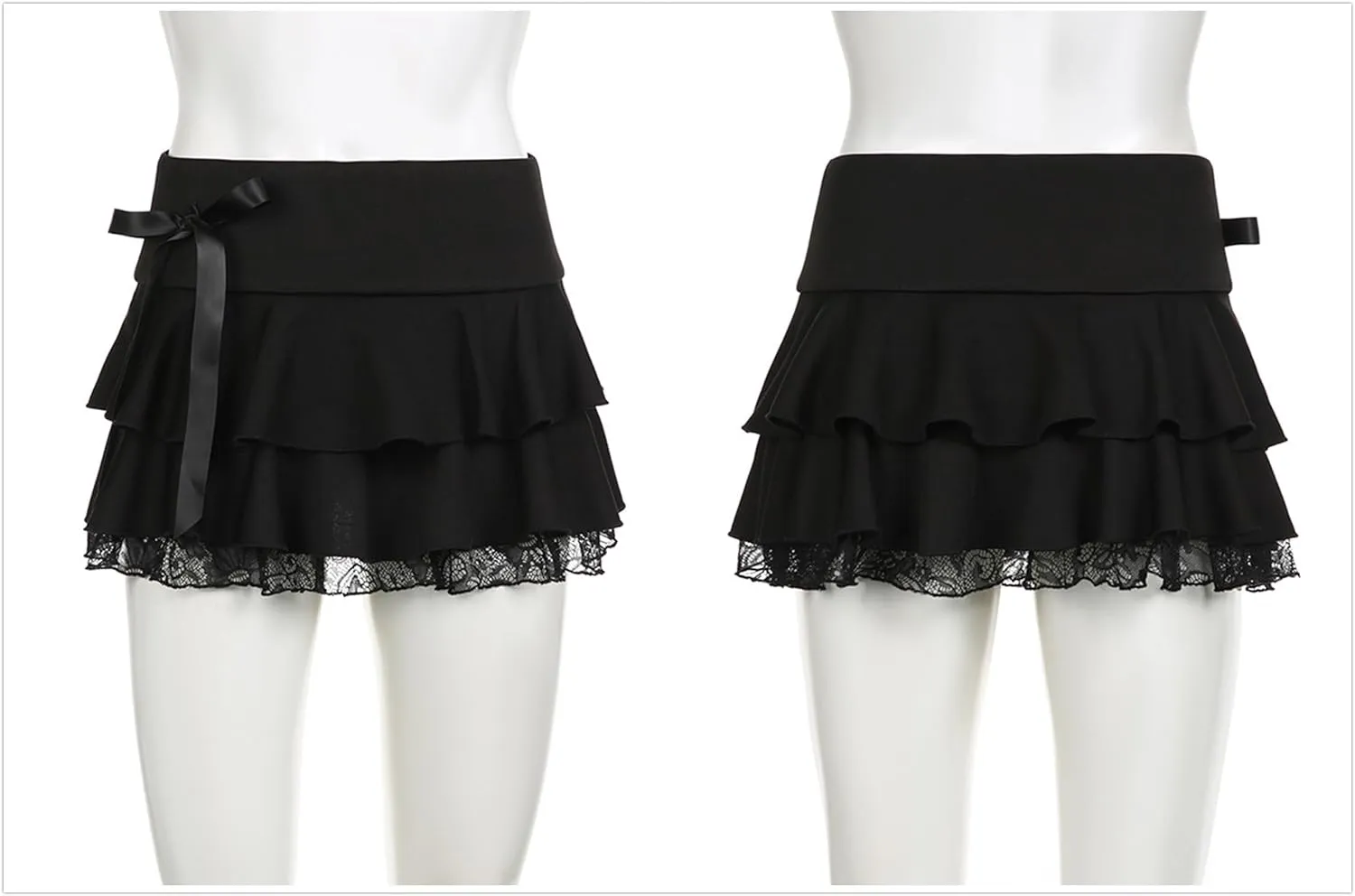 Fairy Grunge Skirt for Women Punk Y2k Goth Emo Rave Harajuku Festival