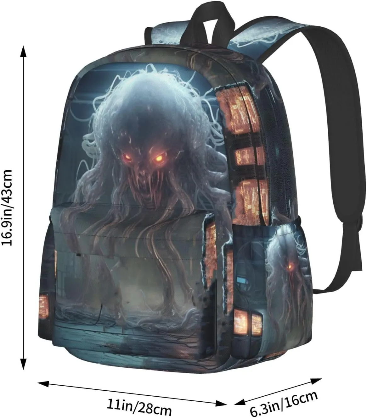 Fantasy Unisex Backpack Daypack With Adjustable Padded Straps Big Capacity Travel Laptop Backpacks, Black5
