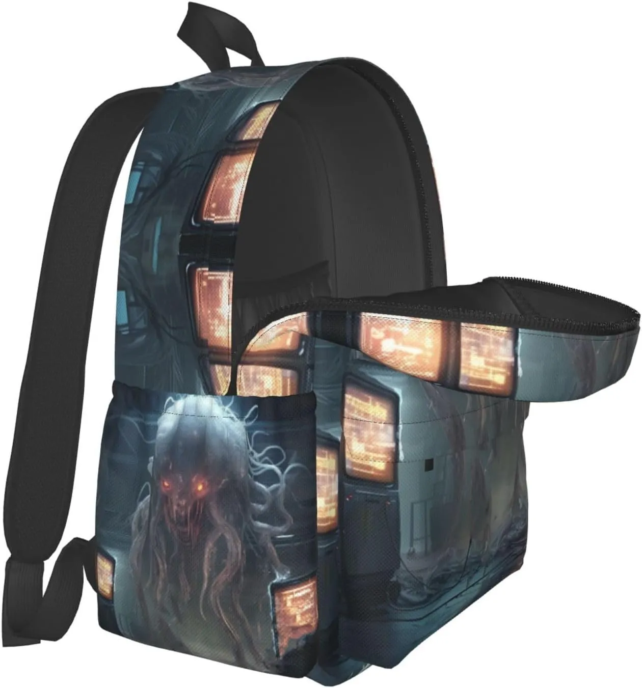 Fantasy Unisex Backpack Daypack With Adjustable Padded Straps Big Capacity Travel Laptop Backpacks, Black5