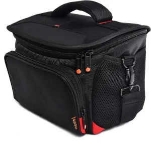 FOSOTO Shockproof DSLR Camera Shoulder Bag Case Compatible for Canon EOS T5i T6 T7i 5D 6D, Nikon D3400 D5600 D7200 D750 D610, Sony A99 Olympus Fujifilm Pentax