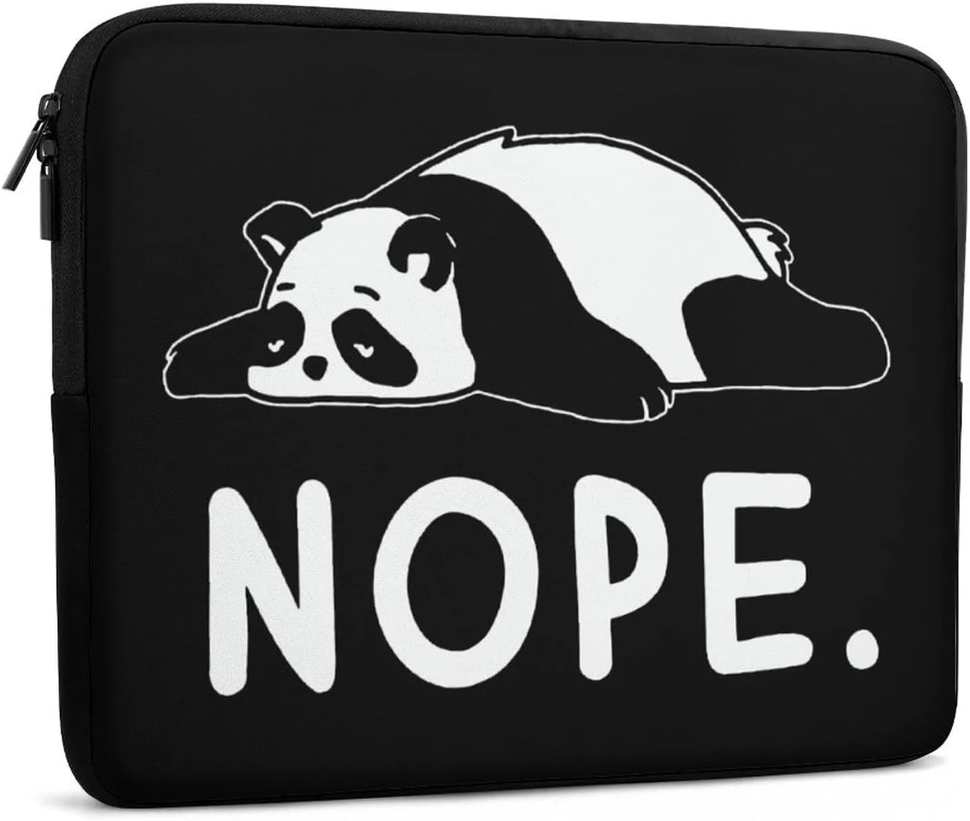 Funny Lazy Panda Personalized Laptop Bag Business Casual Laptop Case Slim Computer Bag Briefcase