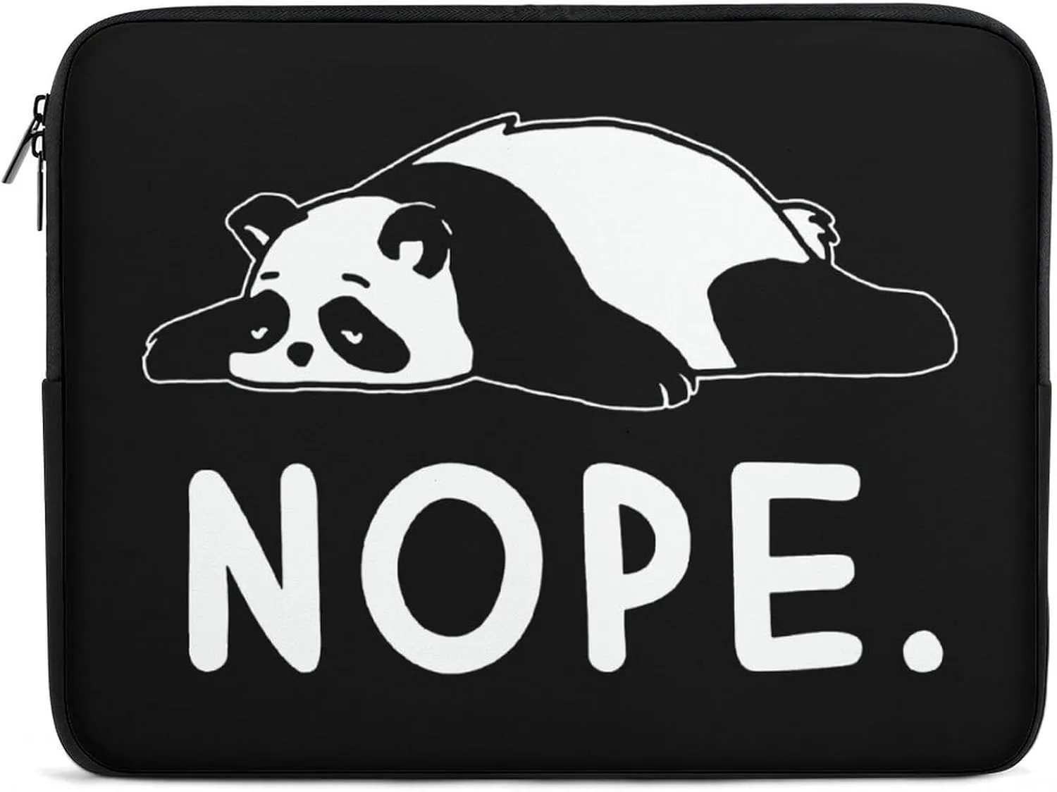 Funny Lazy Panda Personalized Laptop Bag Business Casual Laptop Case Slim Computer Bag Briefcase