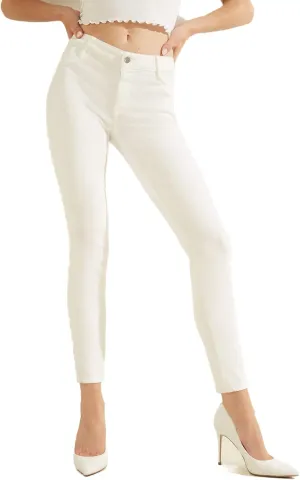 GUESS Women's Mid-Rise Stretch Skinny Jeans
