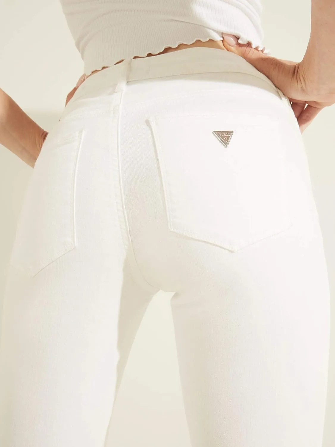 GUESS Women's Mid-Rise Stretch Skinny Jeans
