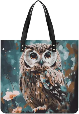 Handbags for WomenAnimal Cute OwlTrendy Vegan Leather Hobo Handbags,Women's Soft Bucket Bag For Women - Ladies Handbags For Work, Travel, Casual Use,Birthday Gifts