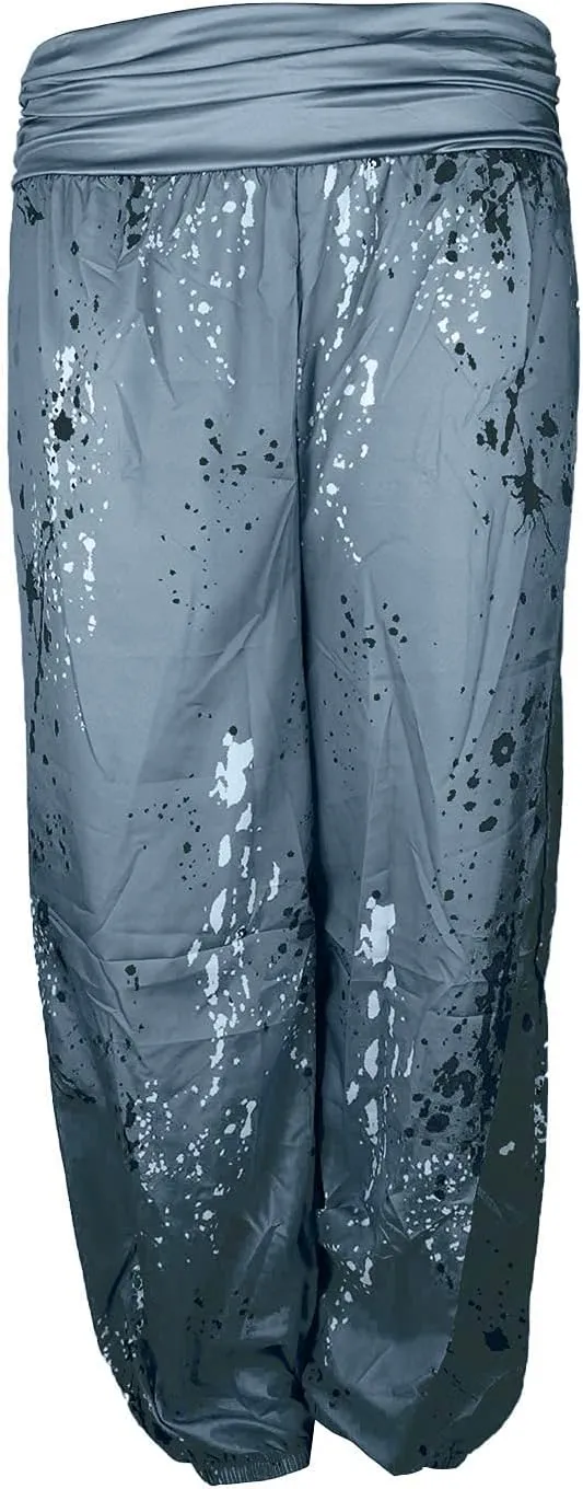 Harem Pants Women High Waist Bohemian Yoga Joggers with Pockets Floral Hippie Clothes Baggy Pants Boho Clothing