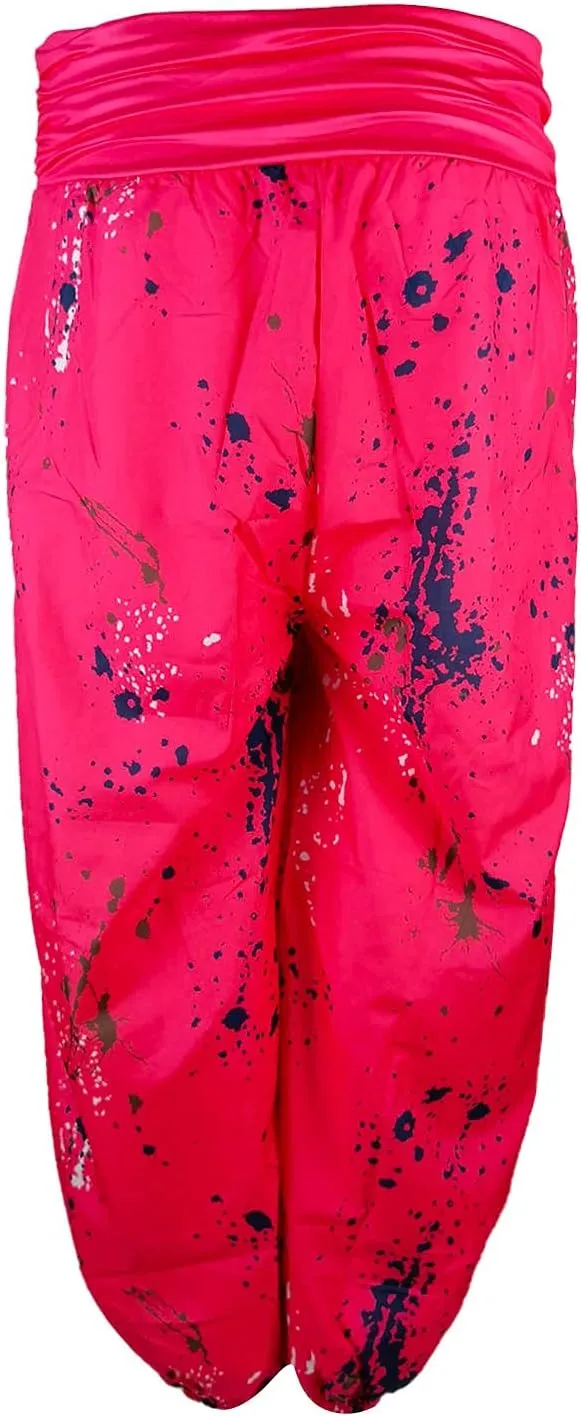 Harem Pants Women High Waist Bohemian Yoga Joggers with Pockets Floral Hippie Clothes Baggy Pants Boho Clothing