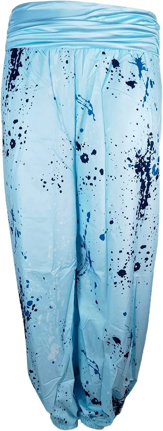 Harem Pants Women High Waist Bohemian Yoga Joggers with Pockets Floral Hippie Clothes Baggy Pants Boho Clothing