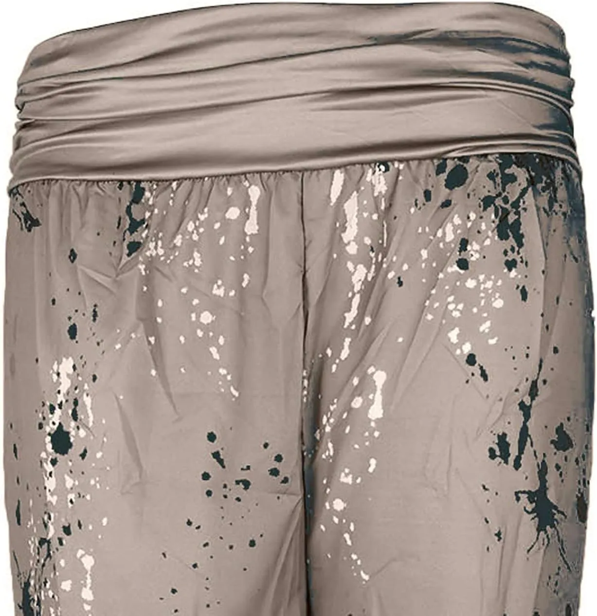 Harem Pants Women High Waist Bohemian Yoga Joggers with Pockets Floral Hippie Clothes Baggy Pants Boho Clothing