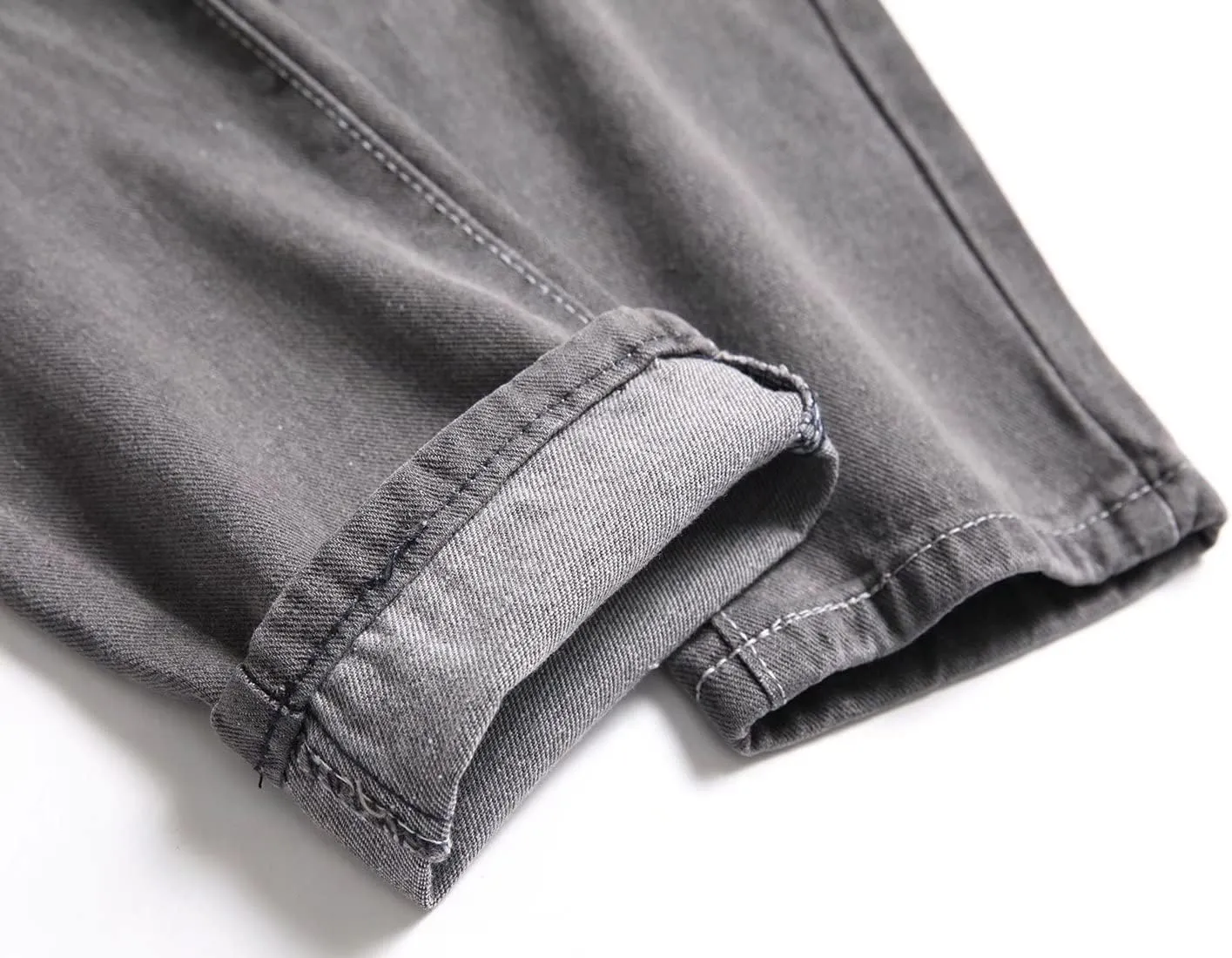 HENGAO Boy's Distressed Ripped Skinny Jeans