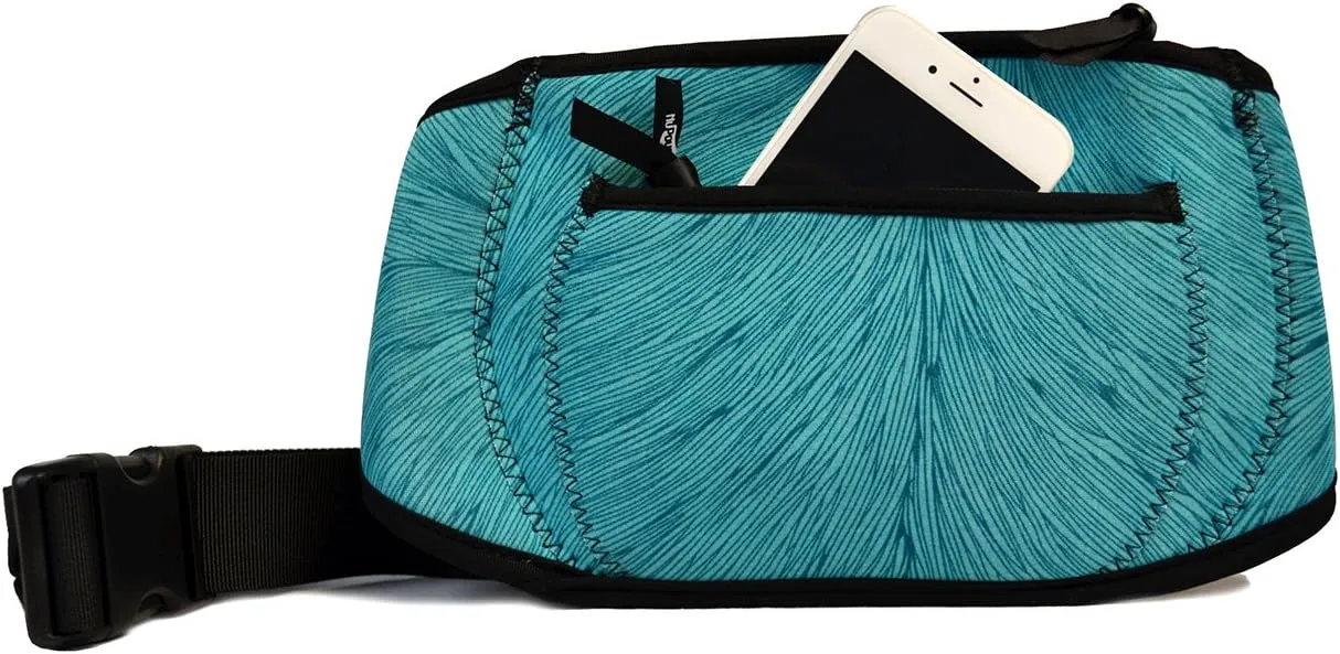 Hip Fanny Running Pack, Turquoise