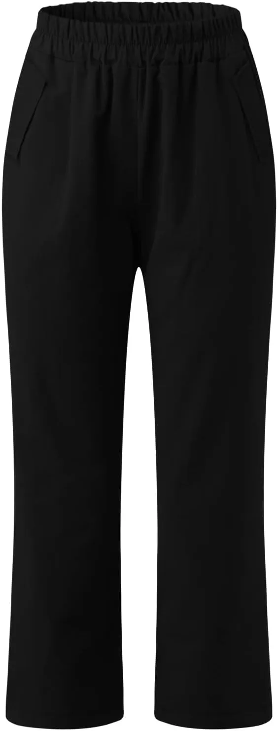 hlysgo Cotton Linen Capri Pants for Women High Waisted Straight Leg Capris 2025 Summer Loose Comfy Casual Cropped Trouser