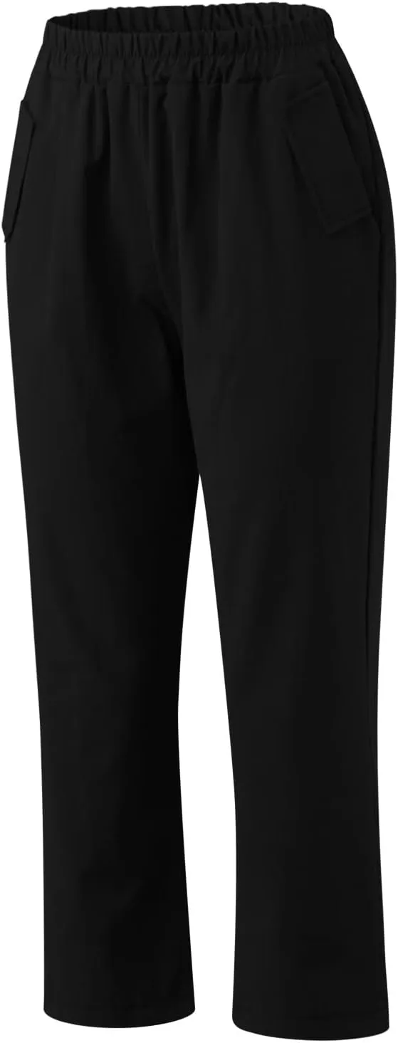 hlysgo Cotton Linen Capri Pants for Women High Waisted Straight Leg Capris 2025 Summer Loose Comfy Casual Cropped Trouser
